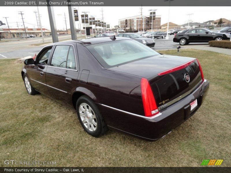 Black Cherry / Titanium/Dark Titanium 2009 Cadillac DTS