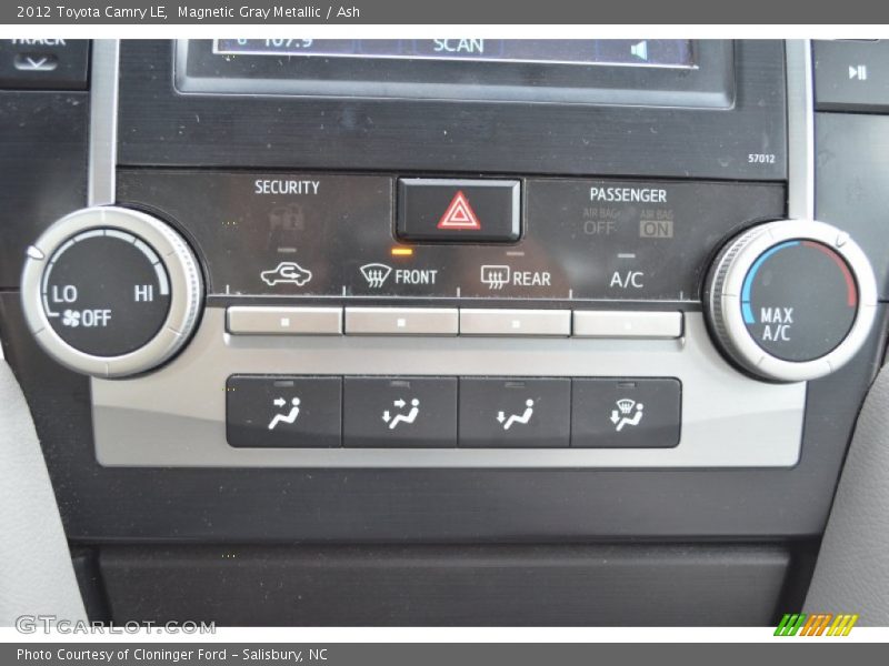 Magnetic Gray Metallic / Ash 2012 Toyota Camry LE