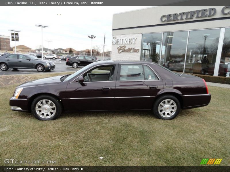 Black Cherry / Titanium/Dark Titanium 2009 Cadillac DTS
