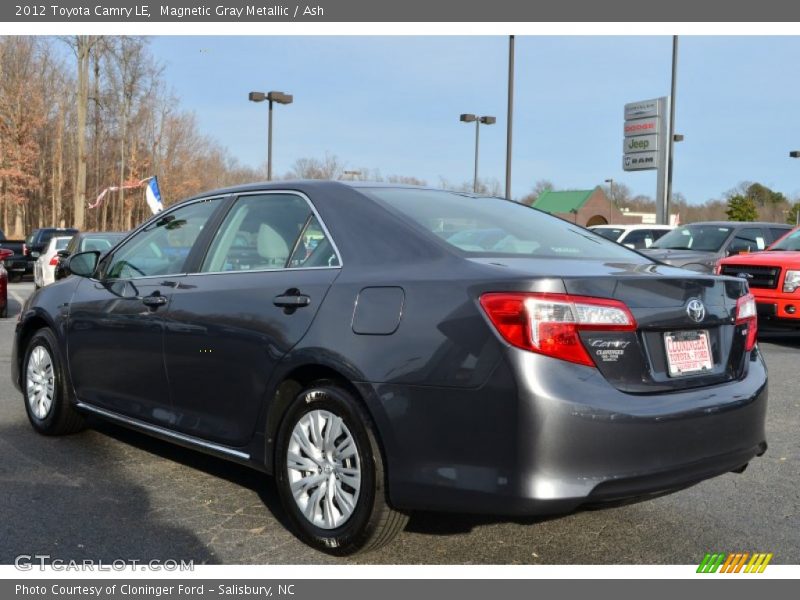 Magnetic Gray Metallic / Ash 2012 Toyota Camry LE