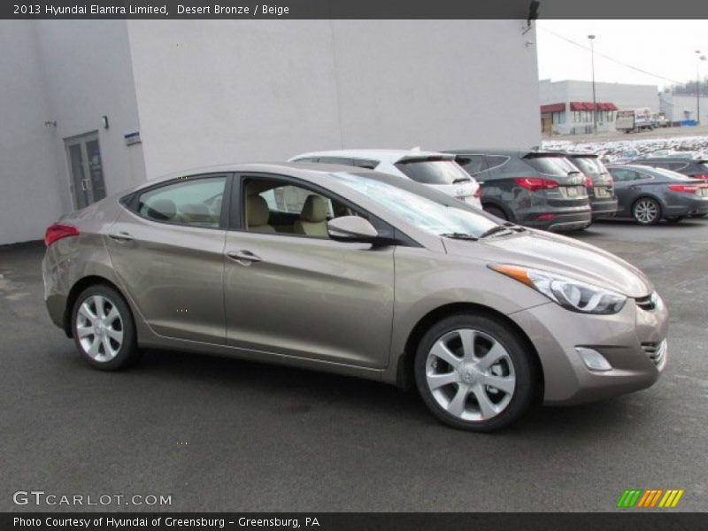 Desert Bronze / Beige 2013 Hyundai Elantra Limited
