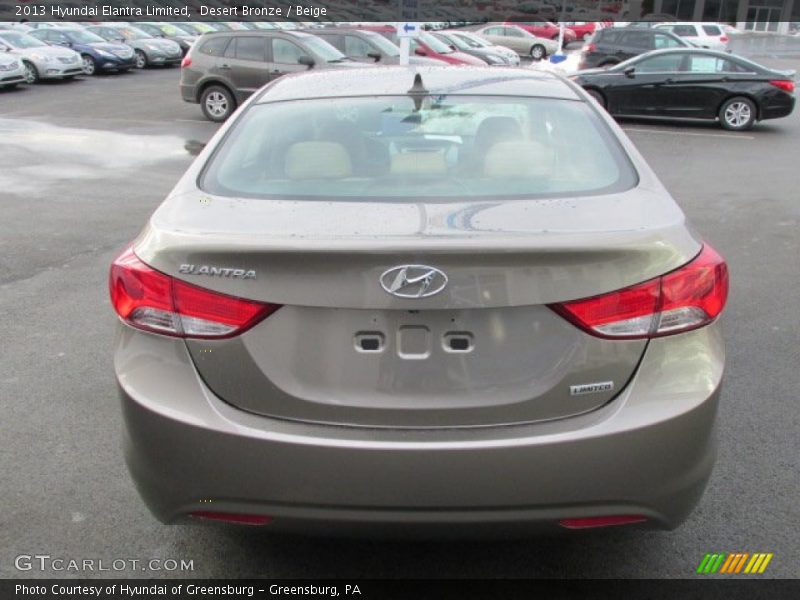 Desert Bronze / Beige 2013 Hyundai Elantra Limited