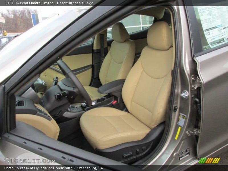 Desert Bronze / Beige 2013 Hyundai Elantra Limited