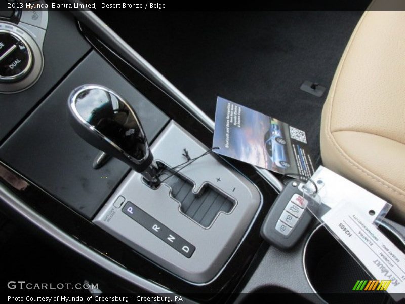 Desert Bronze / Beige 2013 Hyundai Elantra Limited