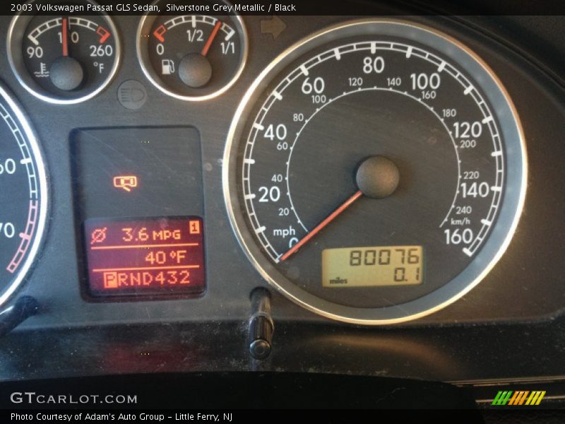 Silverstone Grey Metallic / Black 2003 Volkswagen Passat GLS Sedan
