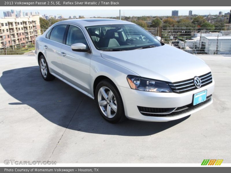 Reflex Silver Metallic / Titan Black 2013 Volkswagen Passat 2.5L SE