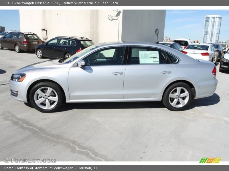 Reflex Silver Metallic / Titan Black 2013 Volkswagen Passat 2.5L SE