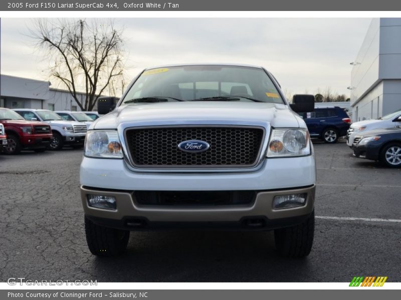 Oxford White / Tan 2005 Ford F150 Lariat SuperCab 4x4
