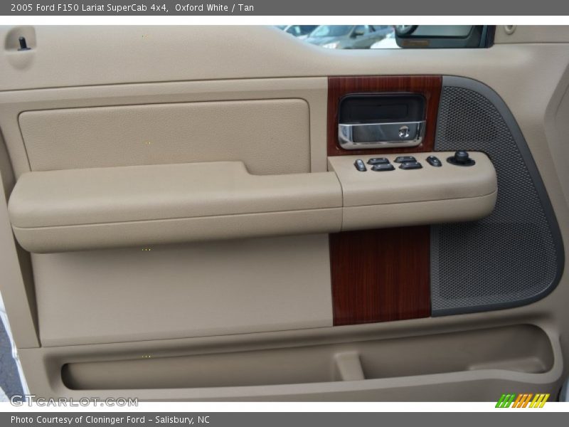 Oxford White / Tan 2005 Ford F150 Lariat SuperCab 4x4