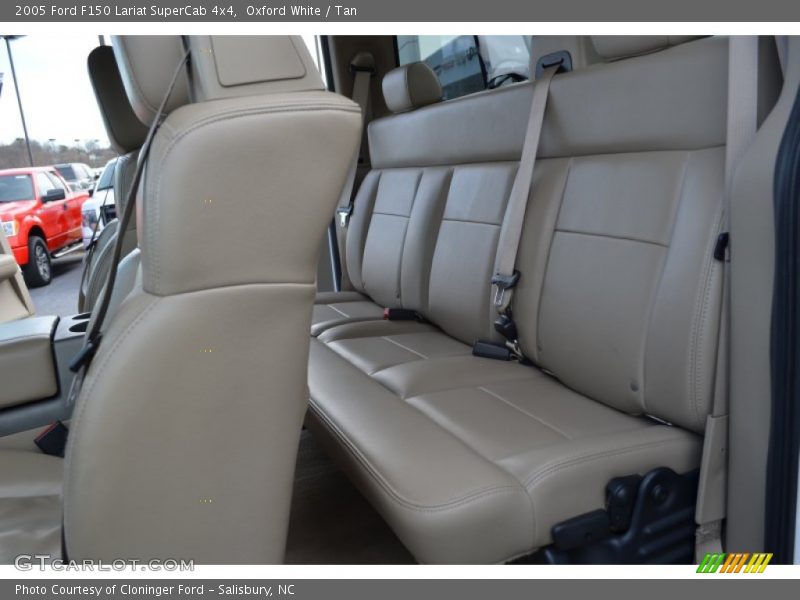 Oxford White / Tan 2005 Ford F150 Lariat SuperCab 4x4