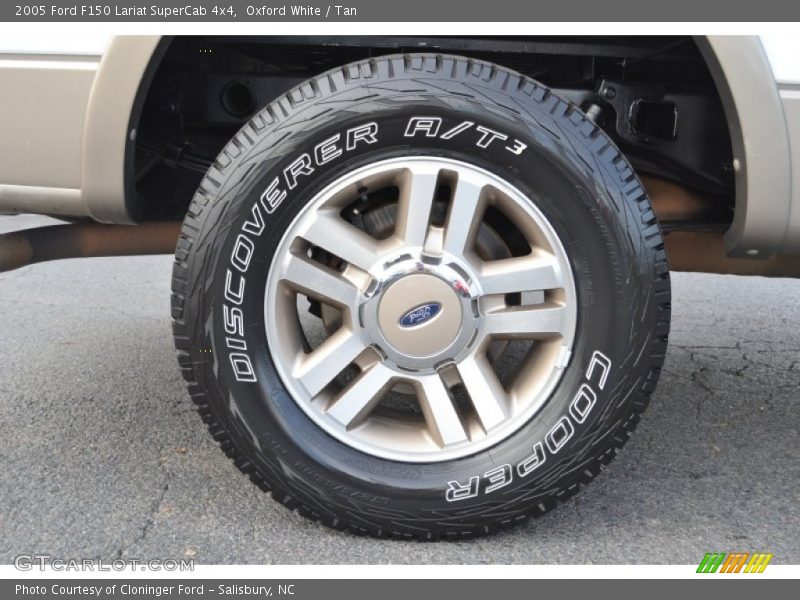 Oxford White / Tan 2005 Ford F150 Lariat SuperCab 4x4