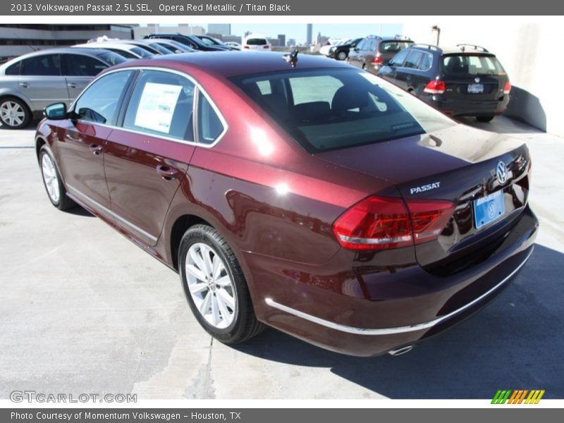 Opera Red Metallic / Titan Black 2013 Volkswagen Passat 2.5L SEL