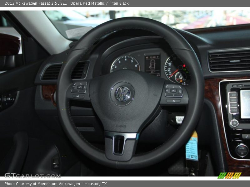Opera Red Metallic / Titan Black 2013 Volkswagen Passat 2.5L SEL