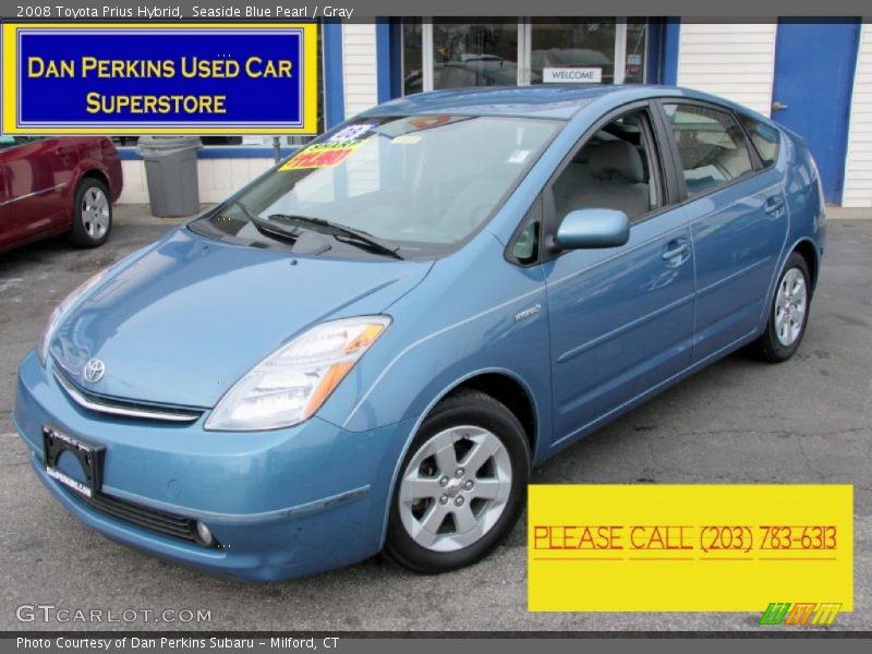 Seaside Blue Pearl / Gray 2008 Toyota Prius Hybrid