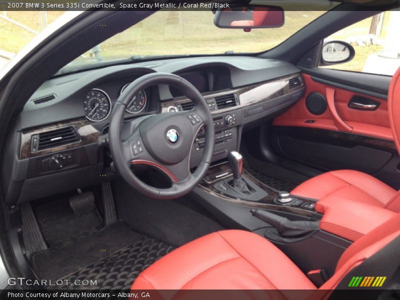 Coral Red/Black Interior - 2007 3 Series 335i Convertible 