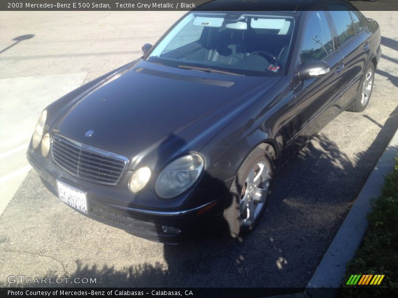 Tectite Grey Metallic / Black 2003 Mercedes-Benz E 500 Sedan
