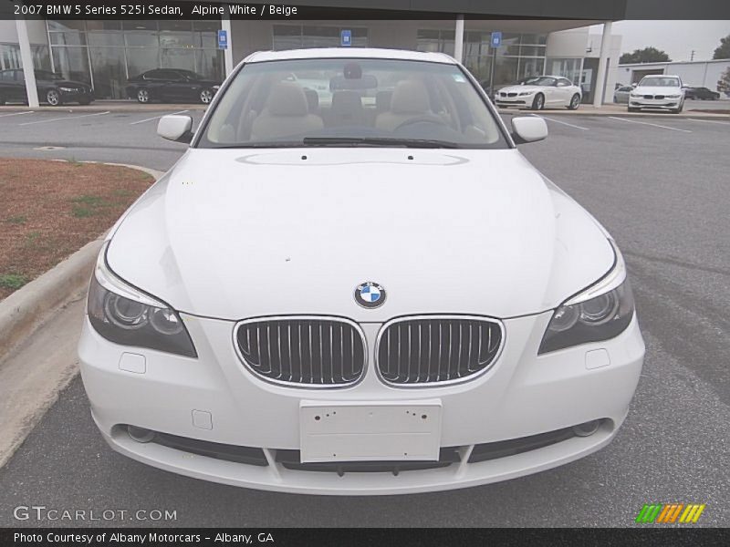Alpine White / Beige 2007 BMW 5 Series 525i Sedan
