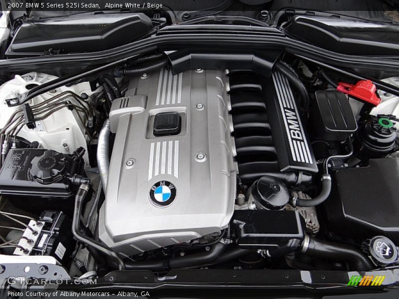 Alpine White / Beige 2007 BMW 5 Series 525i Sedan