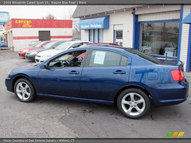 Maizen Blue Pearl / Black 2009 Mitsubishi Galant Sport V6
