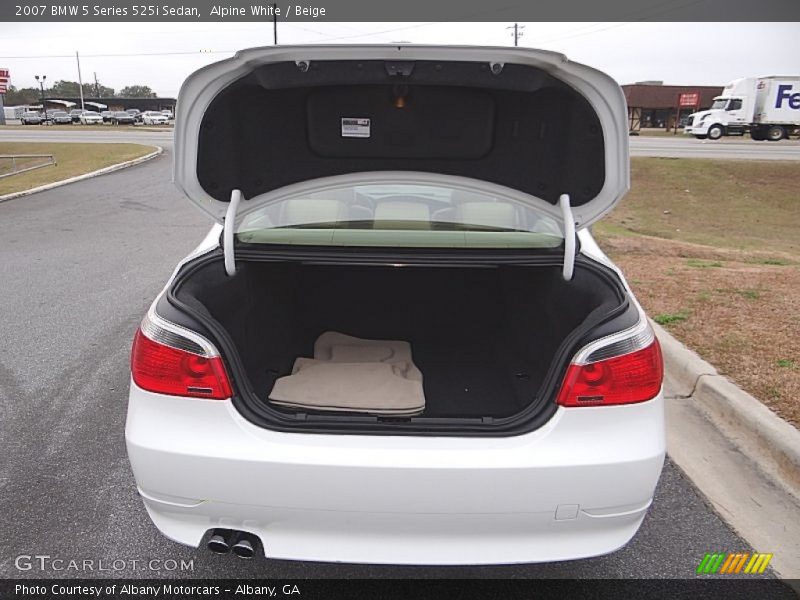Alpine White / Beige 2007 BMW 5 Series 525i Sedan