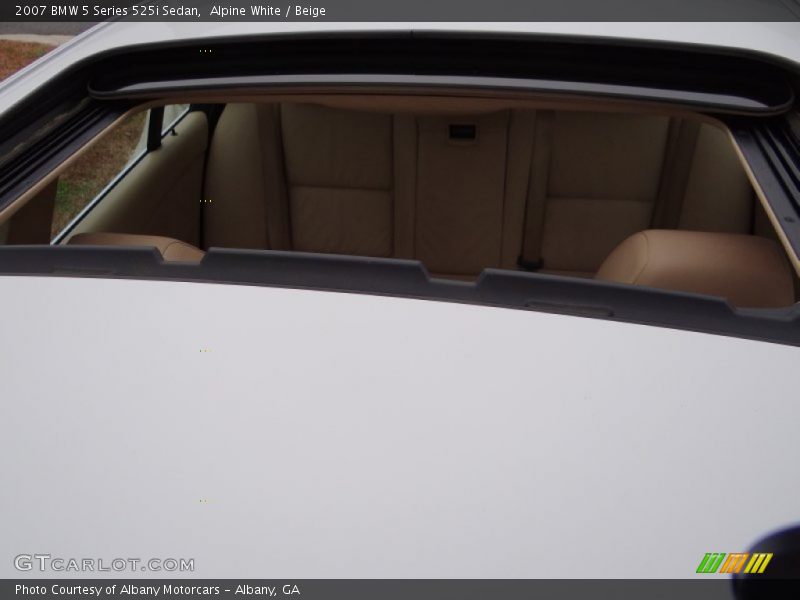 Alpine White / Beige 2007 BMW 5 Series 525i Sedan