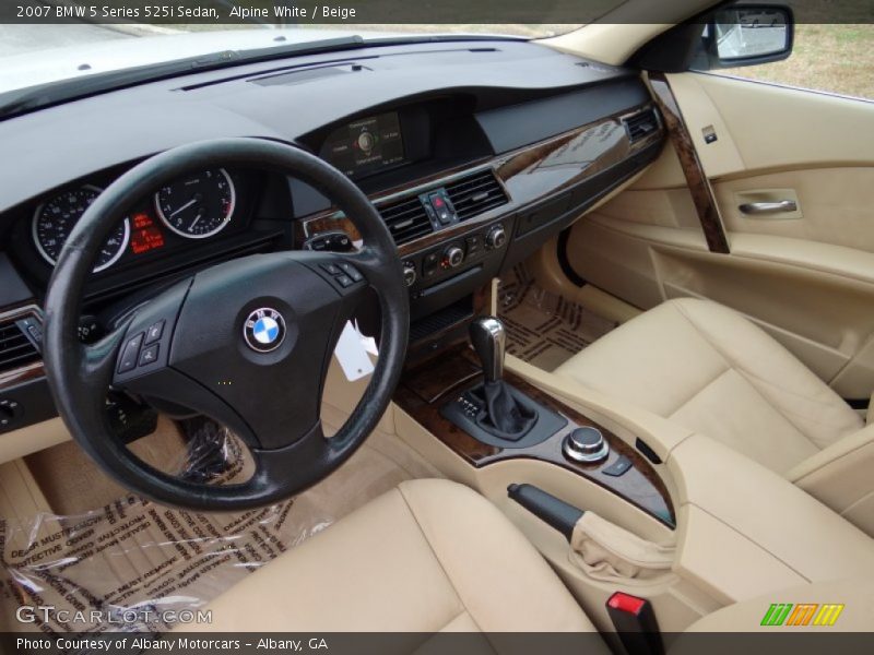 Beige Interior - 2007 5 Series 525i Sedan 
