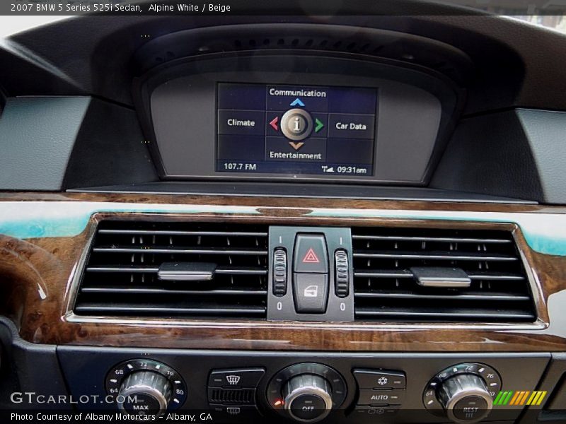 Alpine White / Beige 2007 BMW 5 Series 525i Sedan