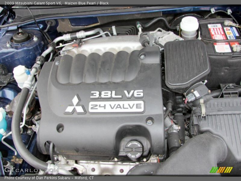 Maizen Blue Pearl / Black 2009 Mitsubishi Galant Sport V6