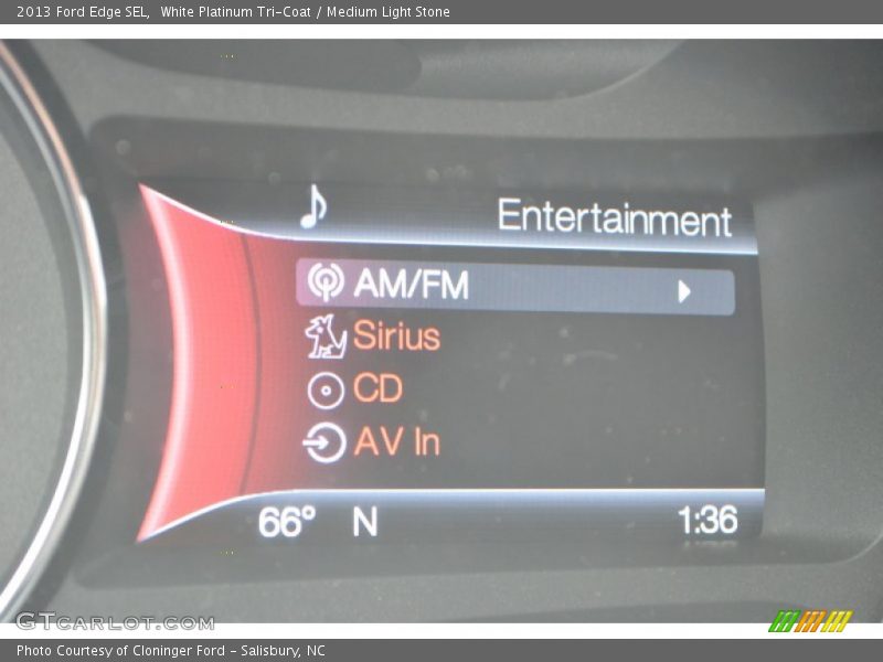 White Platinum Tri-Coat / Medium Light Stone 2013 Ford Edge SEL