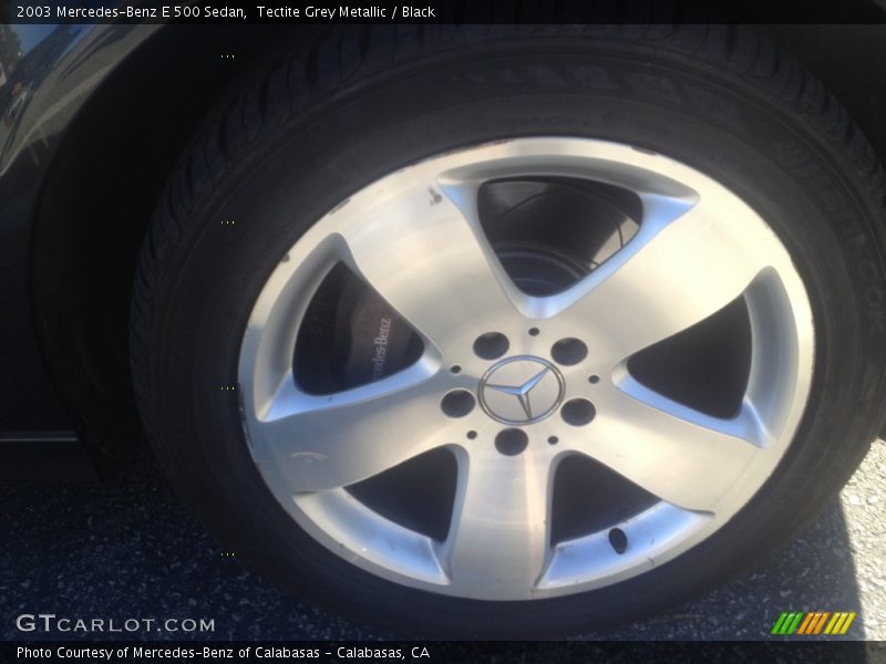 Tectite Grey Metallic / Black 2003 Mercedes-Benz E 500 Sedan