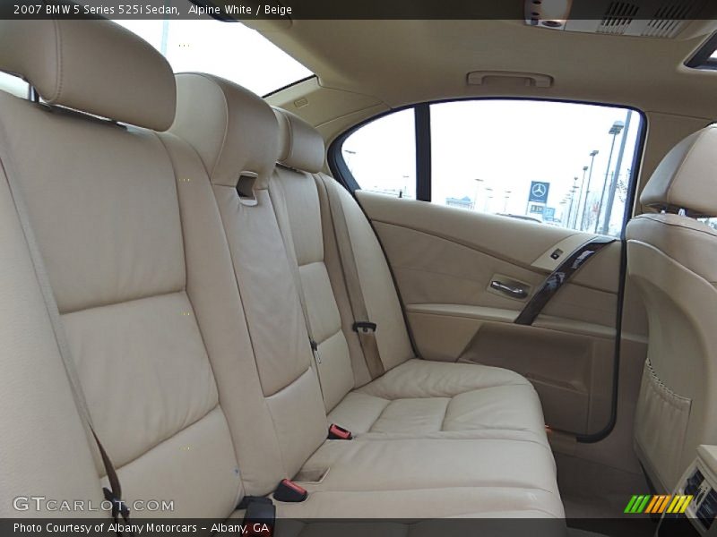 Alpine White / Beige 2007 BMW 5 Series 525i Sedan