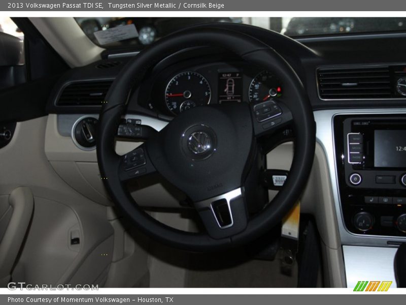 Tungsten Silver Metallic / Cornsilk Beige 2013 Volkswagen Passat TDI SE