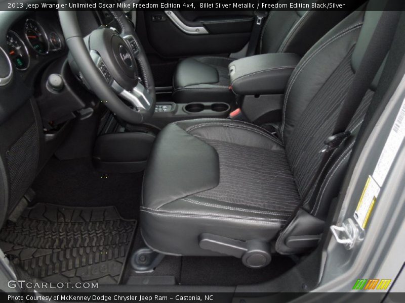 Front Seat of 2013 Wrangler Unlimited Oscar Mike Freedom Edition 4x4