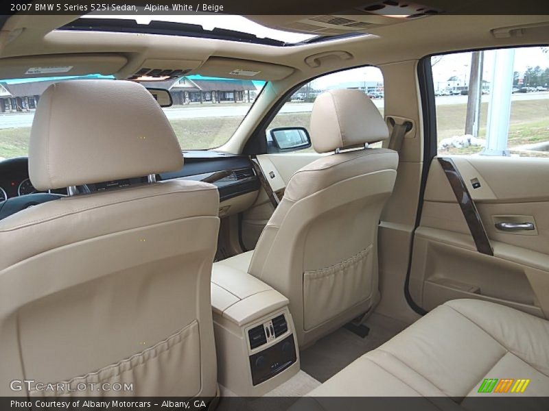 Alpine White / Beige 2007 BMW 5 Series 525i Sedan