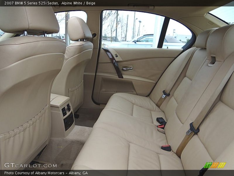 Rear Seat of 2007 5 Series 525i Sedan