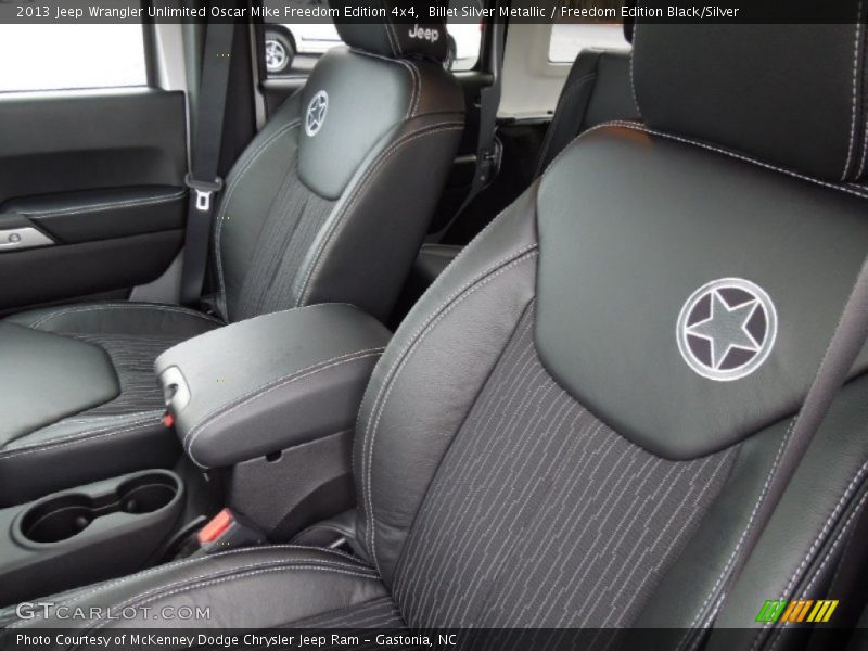 Front Seat of 2013 Wrangler Unlimited Oscar Mike Freedom Edition 4x4