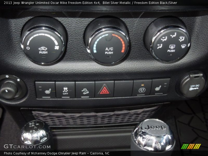 Controls of 2013 Wrangler Unlimited Oscar Mike Freedom Edition 4x4