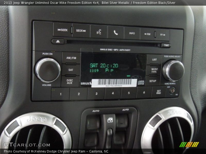 Audio System of 2013 Wrangler Unlimited Oscar Mike Freedom Edition 4x4