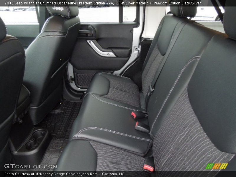 Rear Seat of 2013 Wrangler Unlimited Oscar Mike Freedom Edition 4x4