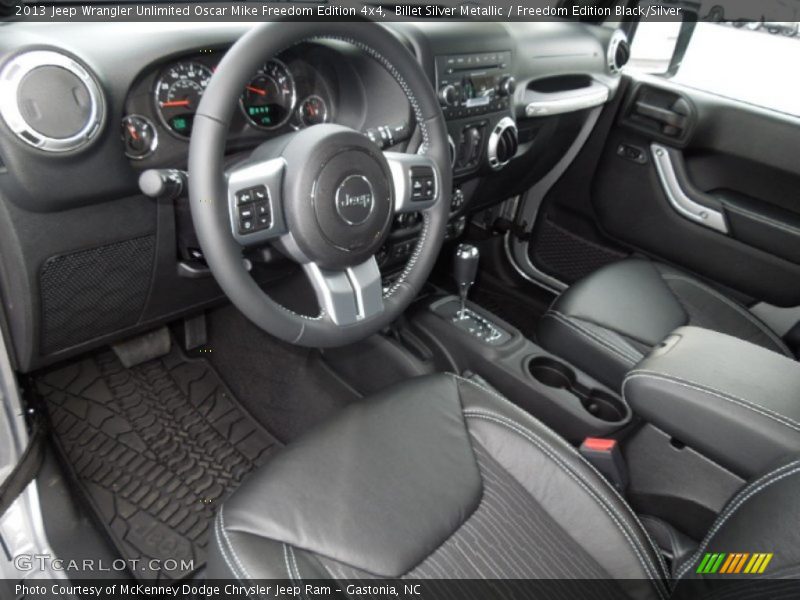 Freedom Edition Black/Silver Interior - 2013 Wrangler Unlimited Oscar Mike Freedom Edition 4x4 