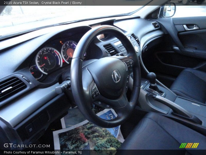 Crystal Black Pearl / Ebony 2010 Acura TSX Sedan