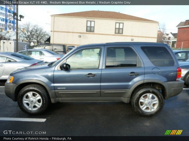 Medium Wedgewood Blue Metallic / Medium Graphite Grey 2001 Ford Escape XLT V6 4WD