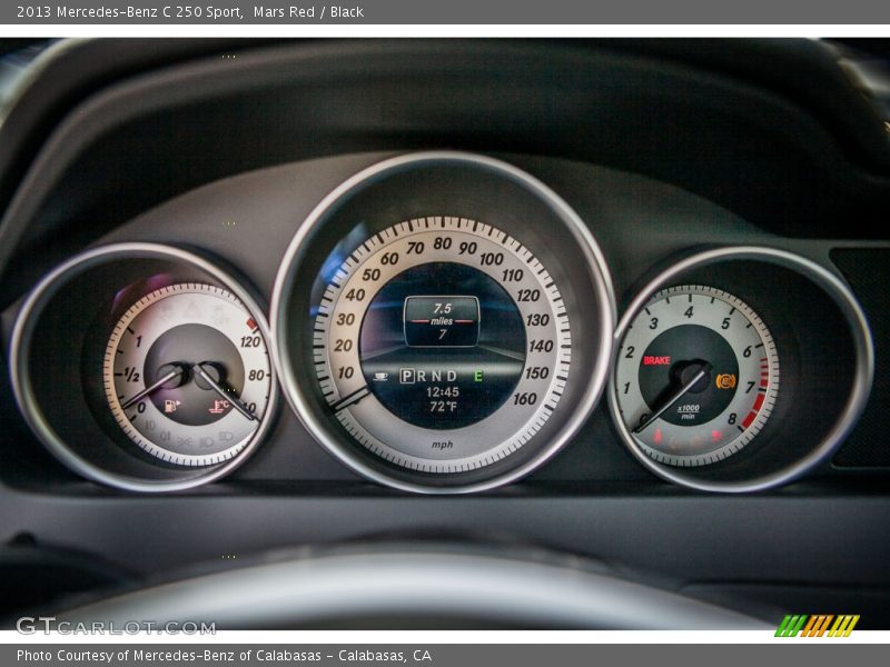 Mars Red / Black 2013 Mercedes-Benz C 250 Sport