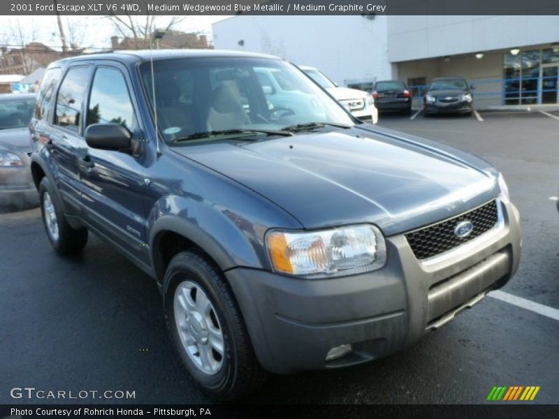 Medium Wedgewood Blue Metallic / Medium Graphite Grey 2001 Ford Escape XLT V6 4WD