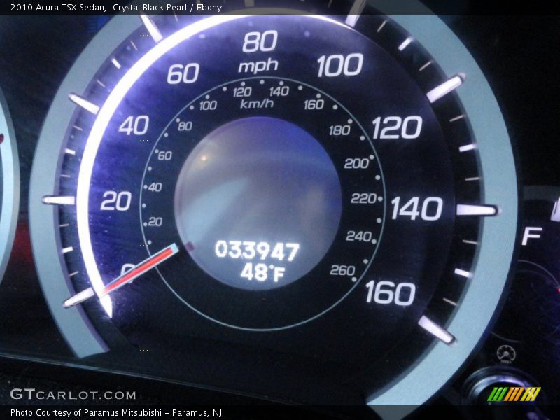 Crystal Black Pearl / Ebony 2010 Acura TSX Sedan