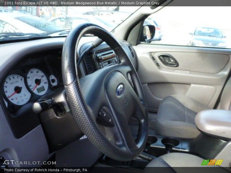 Medium Wedgewood Blue Metallic / Medium Graphite Grey 2001 Ford Escape XLT V6 4WD
