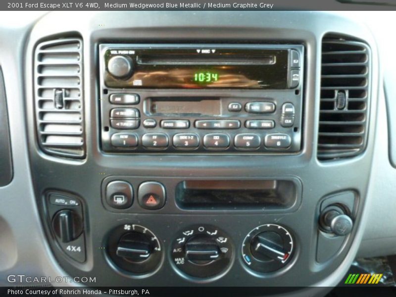 Medium Wedgewood Blue Metallic / Medium Graphite Grey 2001 Ford Escape XLT V6 4WD