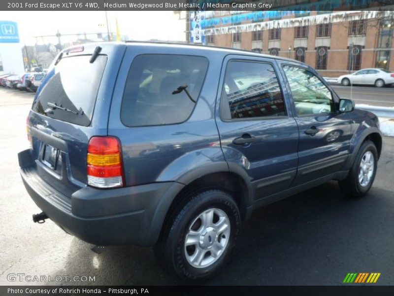 Medium Wedgewood Blue Metallic / Medium Graphite Grey 2001 Ford Escape XLT V6 4WD