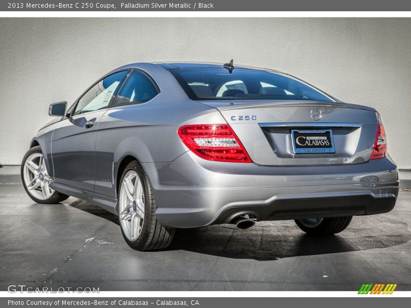 Palladium Silver Metallic / Black 2013 Mercedes-Benz C 250 Coupe