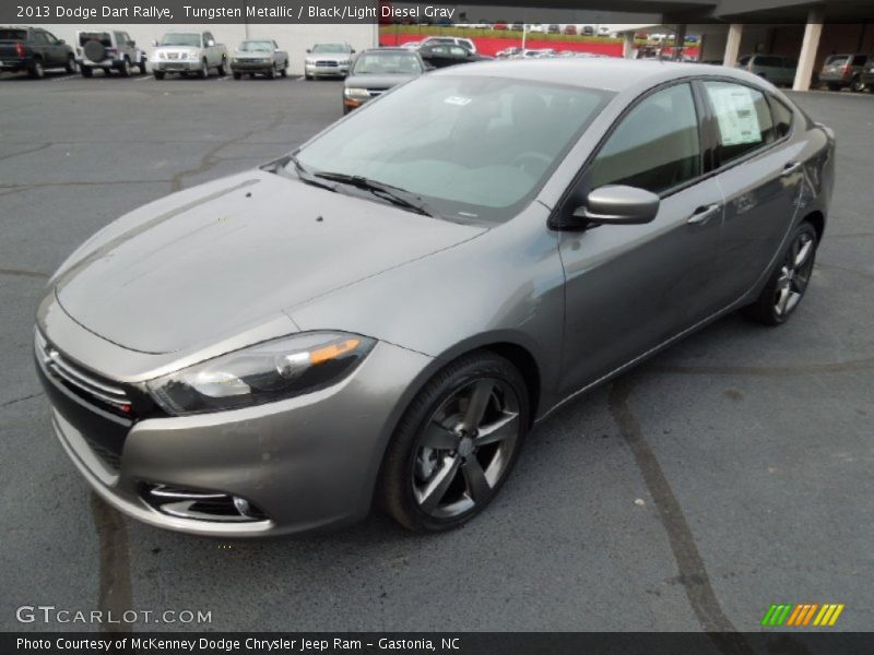 Tungsten Metallic / Black/Light Diesel Gray 2013 Dodge Dart Rallye